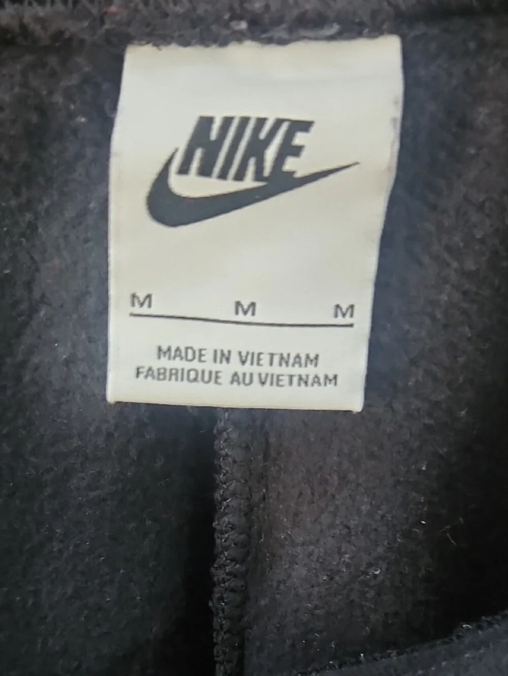 Nike Adult  Black Jogger Sweatpants with Red Hawks Script